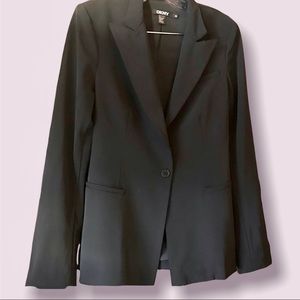 DKNY one button blazer black size 10